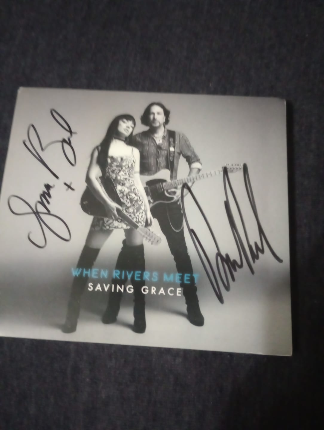 Customer photo review of SAVING GRACE ~ SIGNED OFFER CD