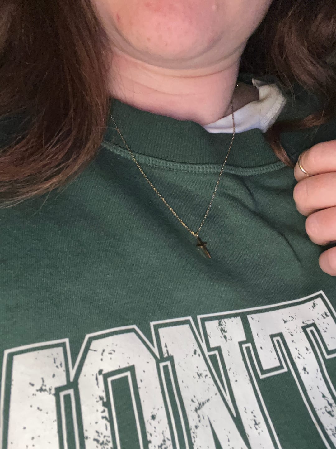 Customer photo review of Cross Necklace