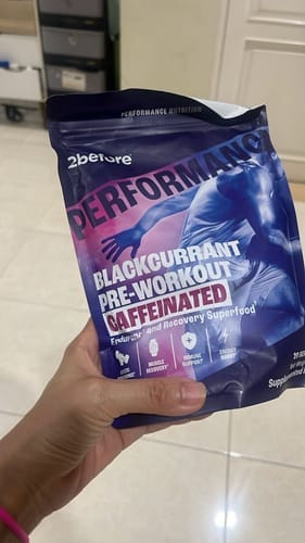 Customer photo review of Blackcurrant Pre Workout - Caffeinated
