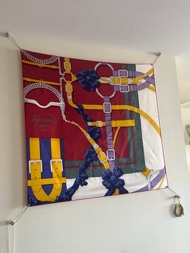 Customer photo review of Hermès Grand Manège Silk Scarf Rare