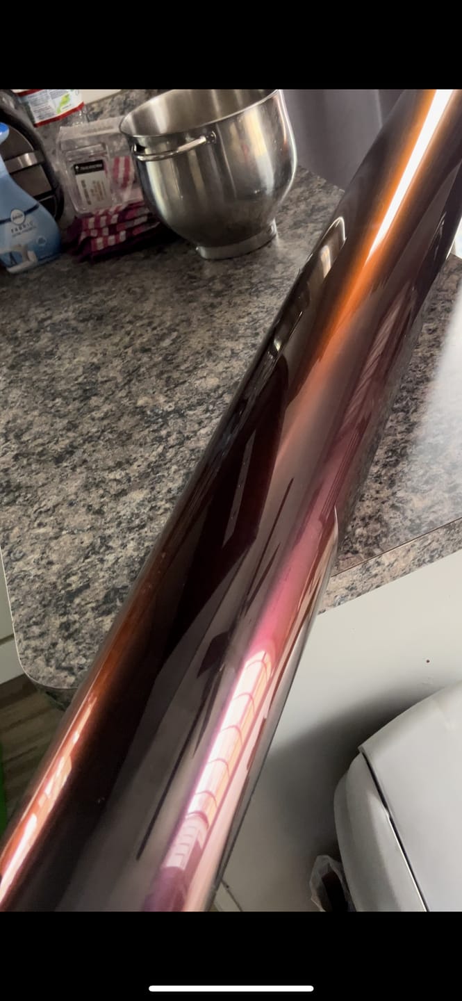 Customer photo review of Rainbow Drift Black Red Vinyl Wrap
