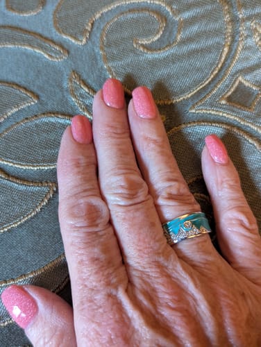 Customer photo review of Cerulean Summit Ring