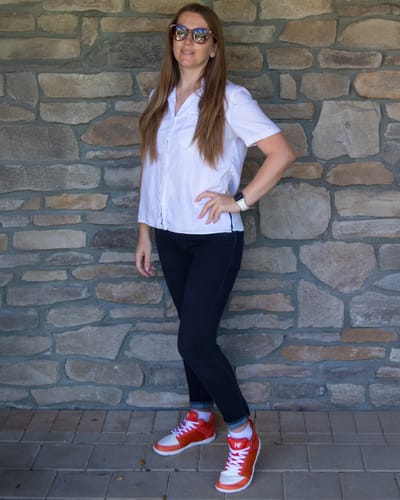 Customer photo review of Lorana Sneakers – Ergonomic Barefoot Shoes for Everyday Wear