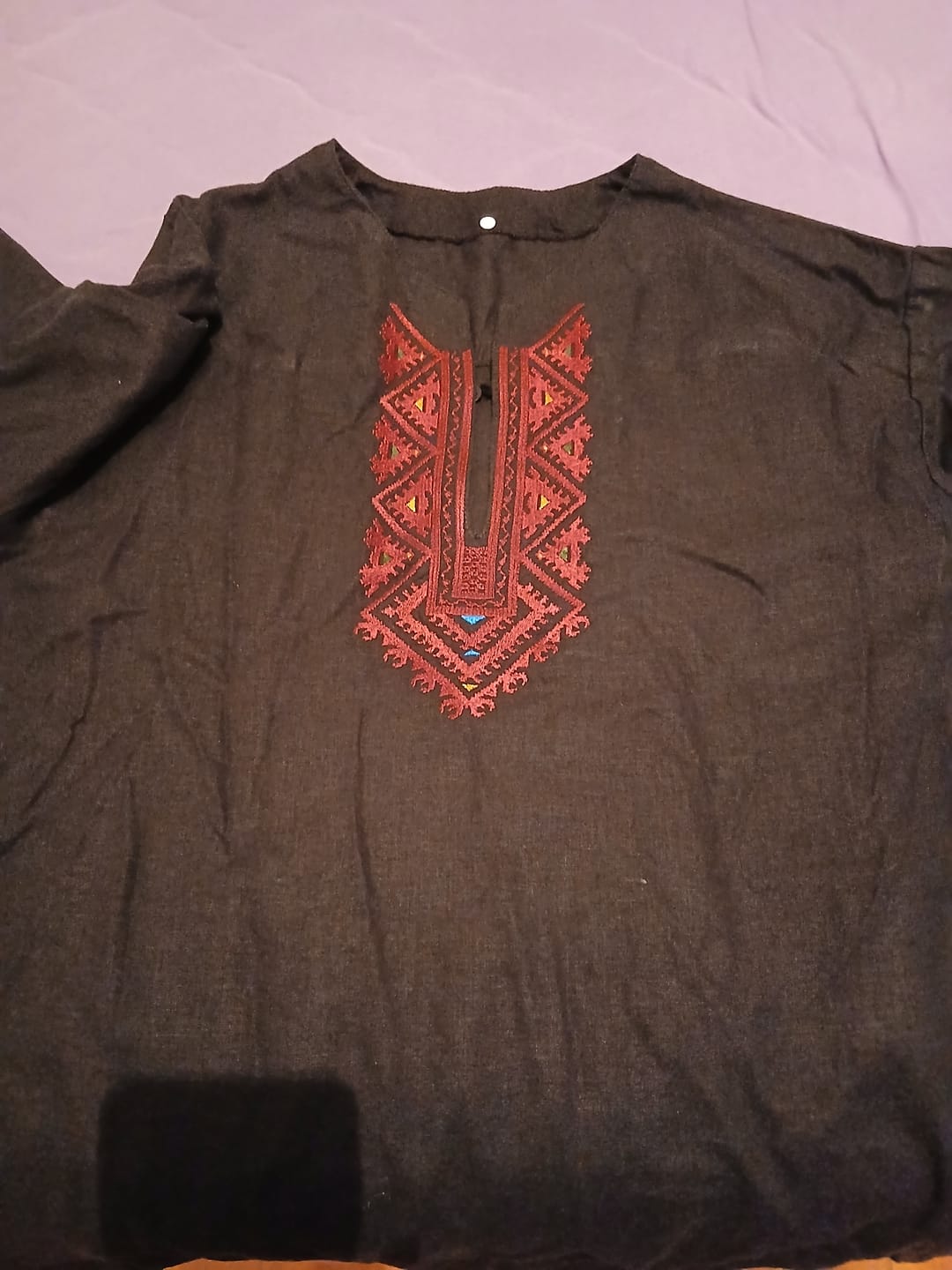 Customer photo review of Мъжка риза "Фолклорна"