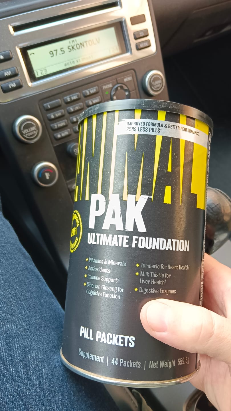 Customer photo review of Animal Pak (44 porcijas)