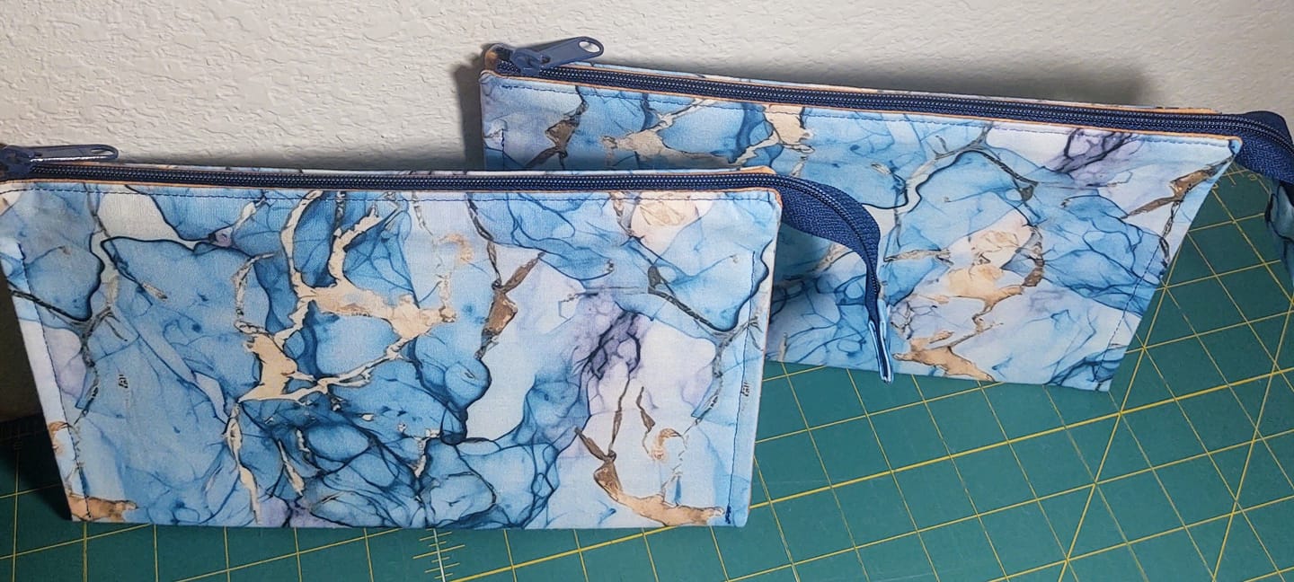 Customer photo review of Elegant Marble Fabric - Blue