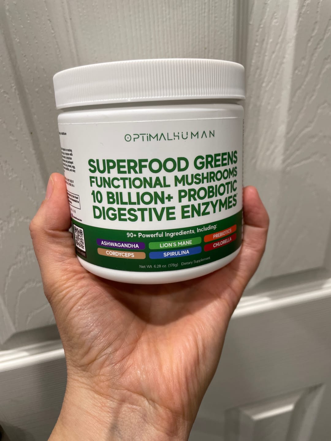 Customer photo review of Optimal Human - Superfood Greens