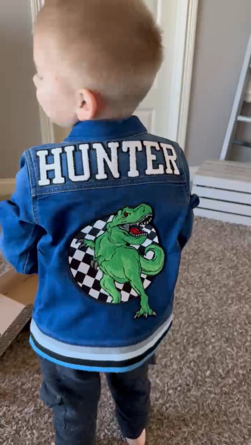 Customer photo review of Super Soft Rib Denim Jacket Little Kid