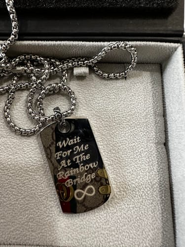Customer photo review of Detailed Dog Tag