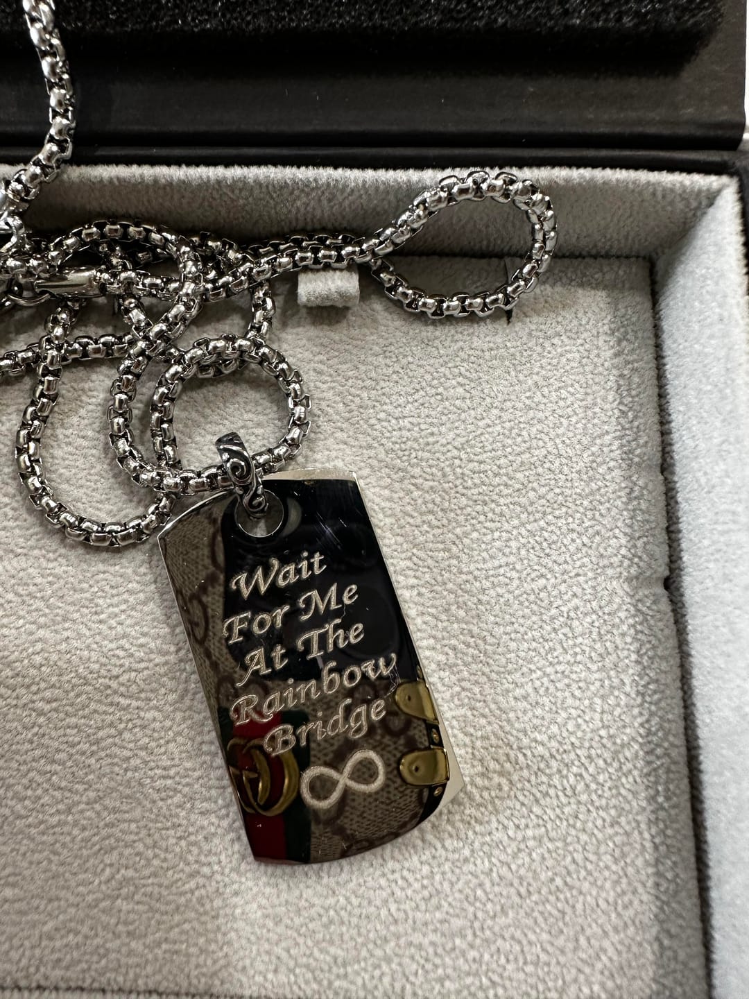 Customer photo review of Detailed Dog Tag