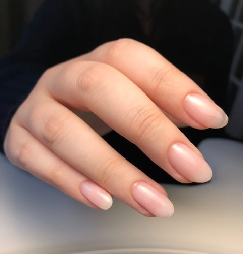 Customer photo review of Builder Gel in a Bottle "Didier Lab", Milky Pink, 15ml