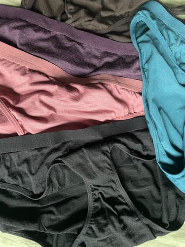 Customer photo review of Roxie Bikini Underwear - Deep Plum