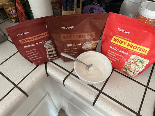 Customer photo review of Gourmet Whey Protein Powders