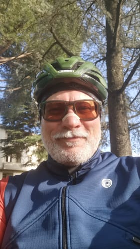 Customer photo review of FROSTAIR 2.0 JACKET - BLUE/ORANGE