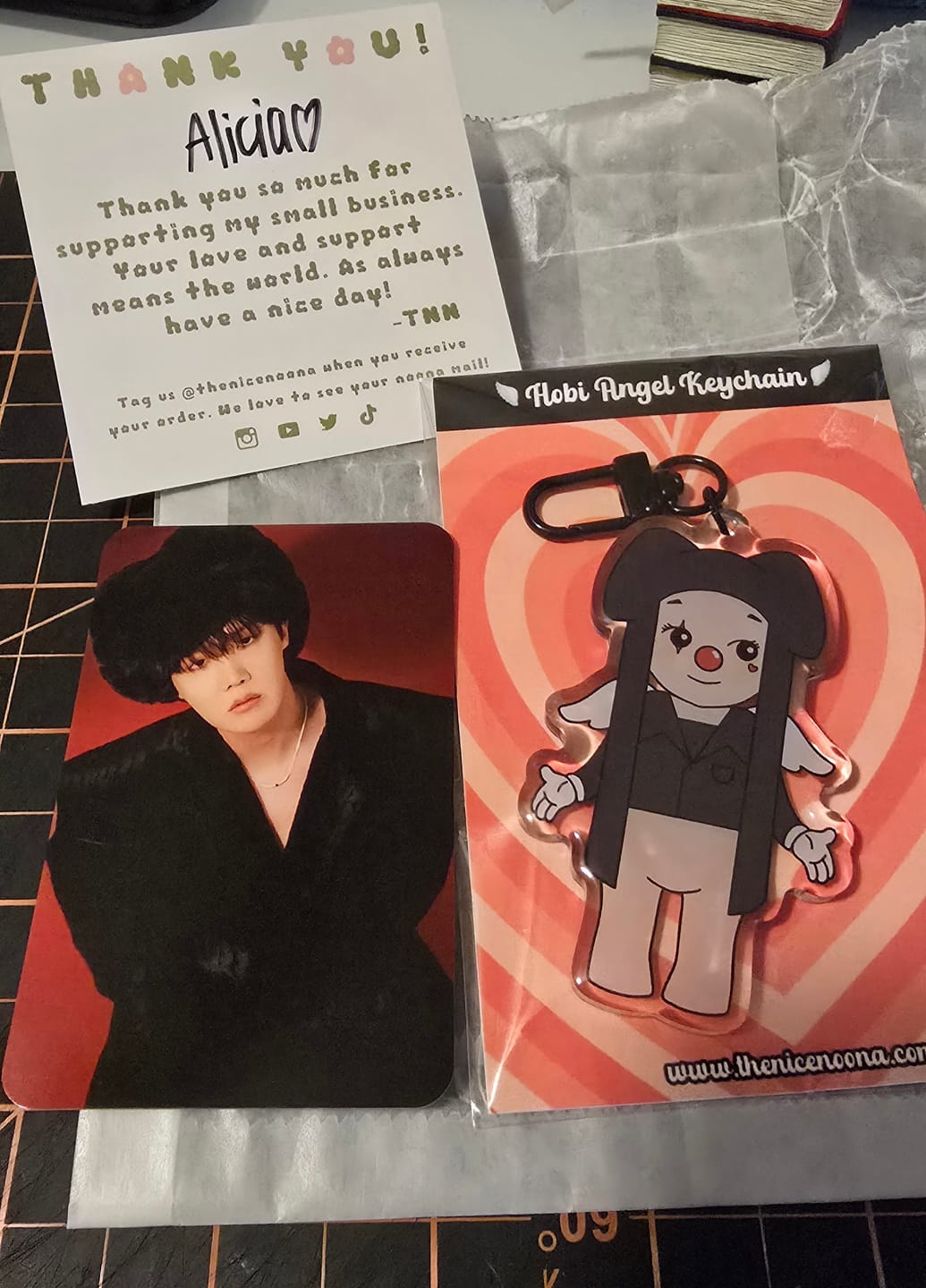 Customer photo review of JITB Hobi Angel Keychain
