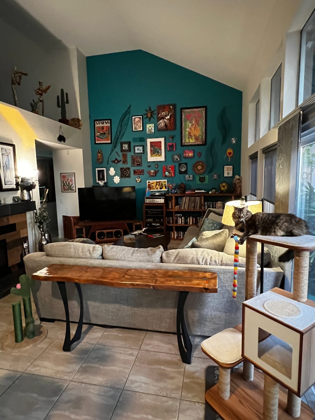 Customer photo review of Console Table Legs 211 Cleo 28H Unique Design