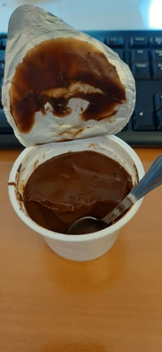 Customer photo review of Budino proteico al cioccolato