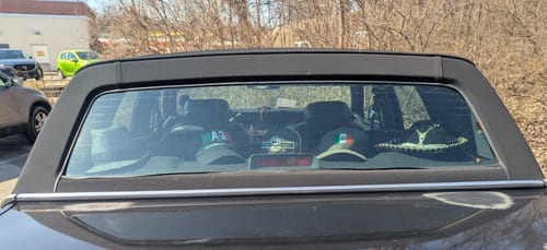 Customer photo review of MAGA Parody Dad Hat – Mexicans Aren’t Going Anywhere | Immigration Statement Graphic Hat