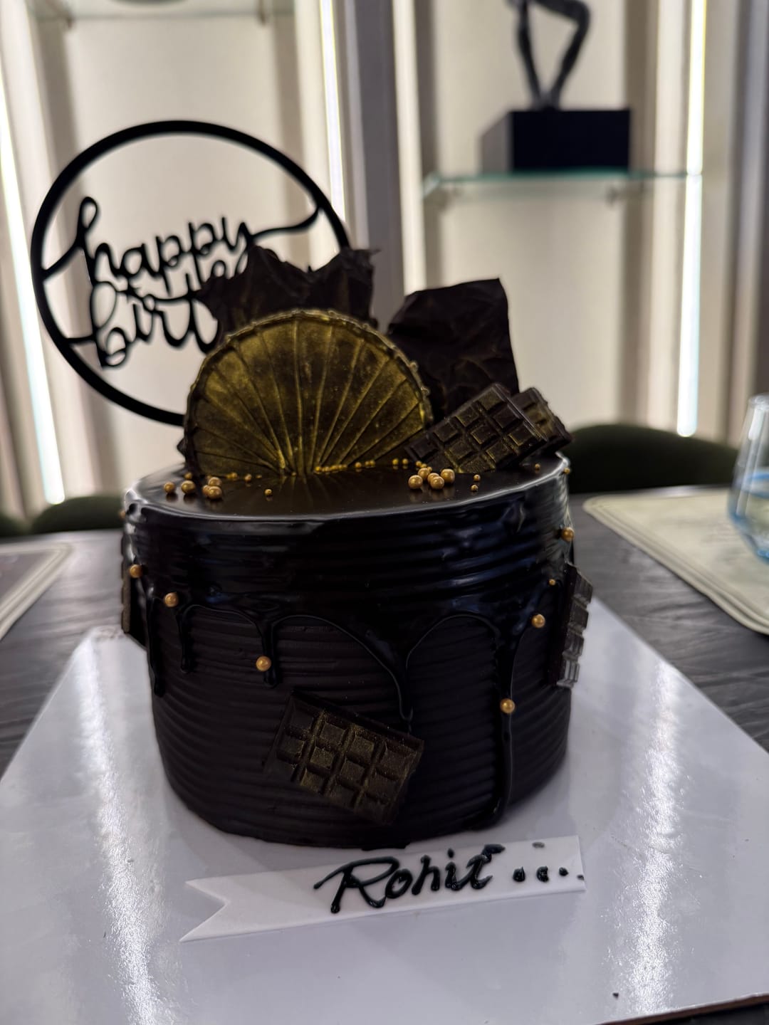 Customer photo review of Chocolate Bark Cake