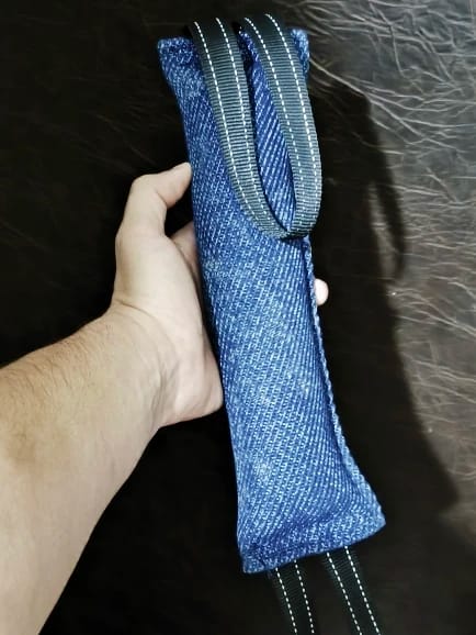 Customer photo review of Dog Tug Toy Interactive Training Toys For Large And Small Dogs