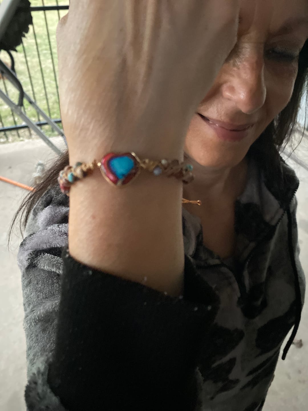 Customer photo review of Passionate Heart Jasper Bracelet