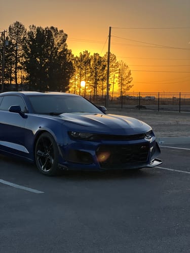 Customer photo review of 2019-2025 Chevy Camaro ZL1 1LE Track Package Front Bumper Conversion 13pcs Full Kit Flat BLK for RS Headlights