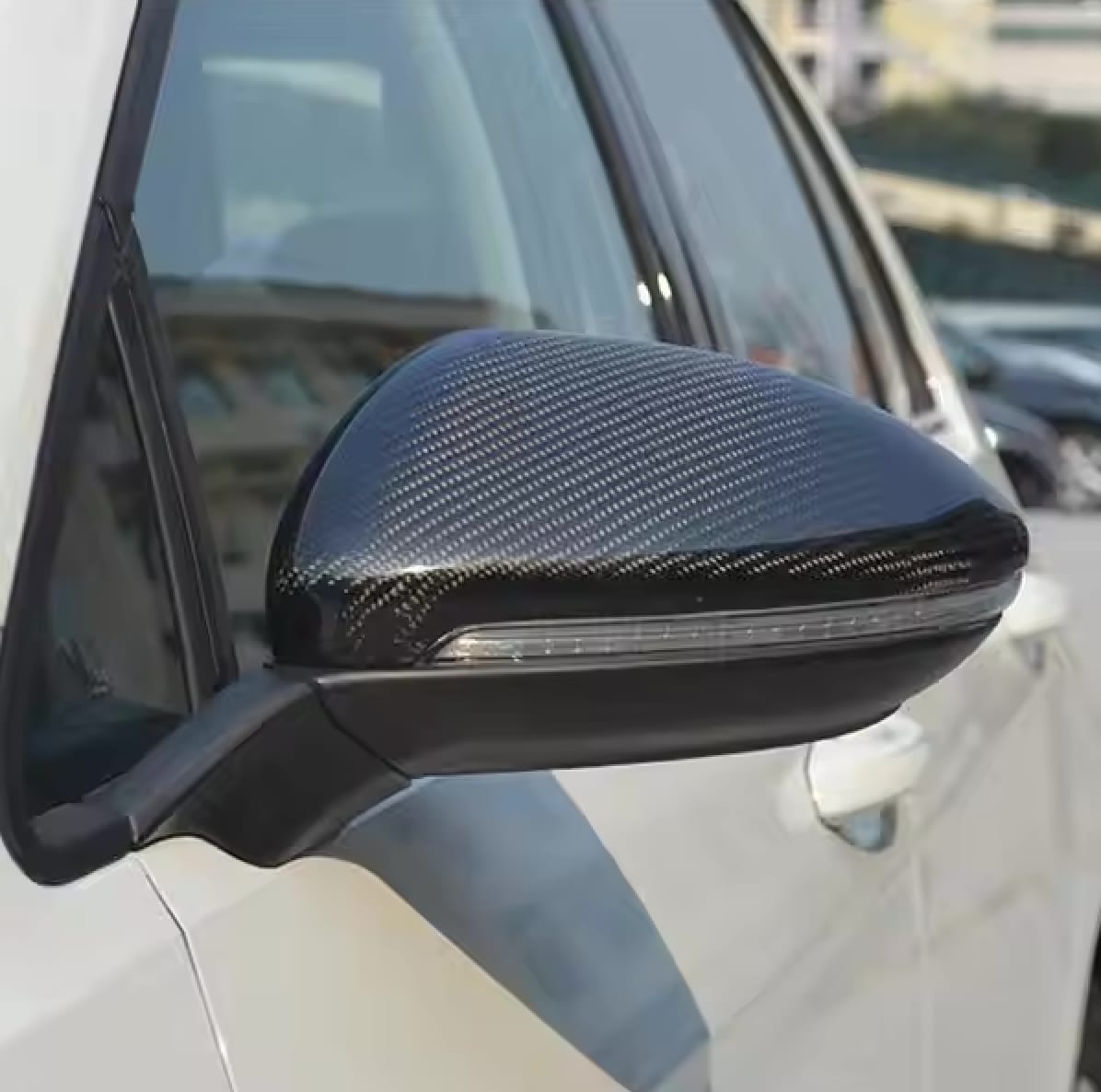 Customer photo review of VW Golf MK7/MK7.5 GTI/GTD/R Carbon Fibre Mirror Covers (2013-2020)