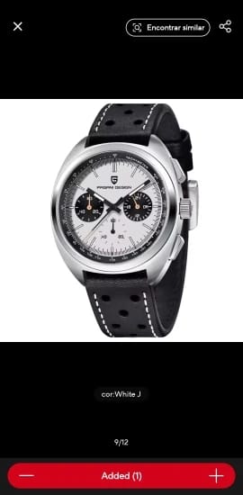 Customer photo review of Stainless Steel Wristwatch Turtle Back Chronograph With Luminous Hands And Sapphire Crystal — Silver | KIMLUD
