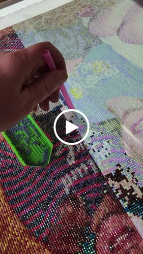 Customer video review of Broderie Diamant Club™ Kit Personnalisé