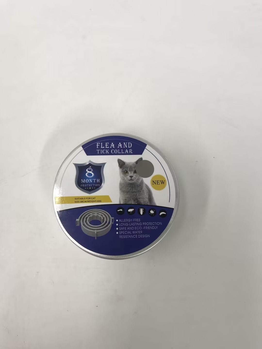 Customer photo review of Fästinghalsband för både hund & katt