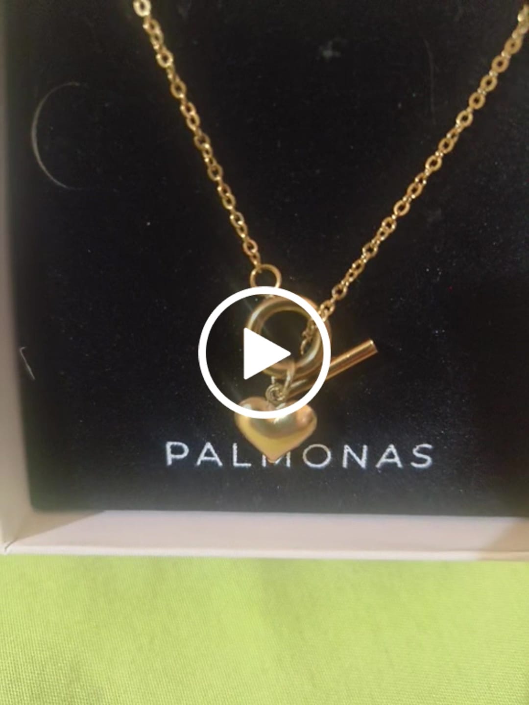Customer video review of Ridge Heart T-Bar Necklace