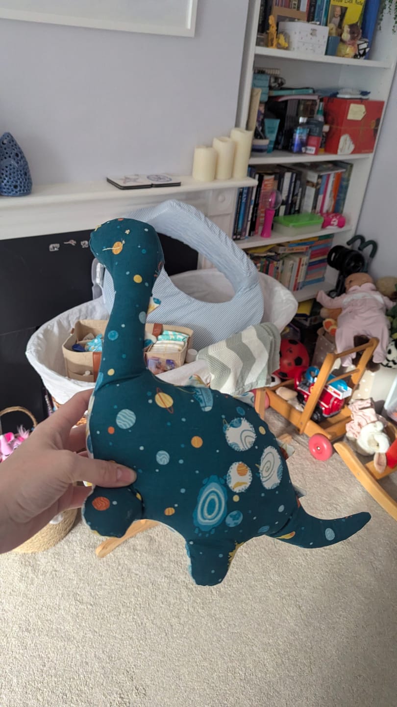 Customer photo review of Robots in Space 4 Piece Cotton Fat Quarter Bundle