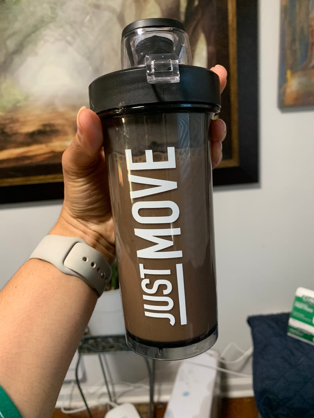 Customer photo review of Just Move 12 oz. Shaker Cup