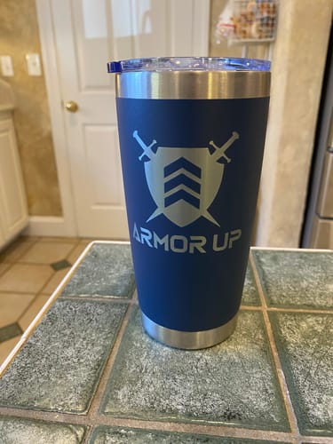 Customer photo review of (6 Pieces) Custom Laser Engraved - 20oz Tumblers