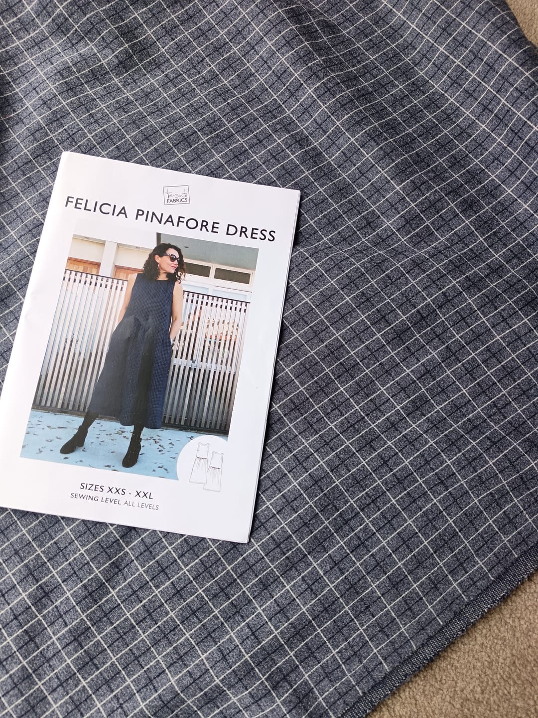 Customer photo review of Checkered Soft Wool Touch Fabric