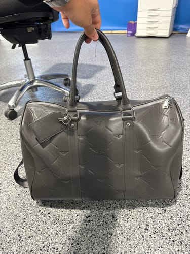 Customer photo review of Nomad Vegan Leather Duffel