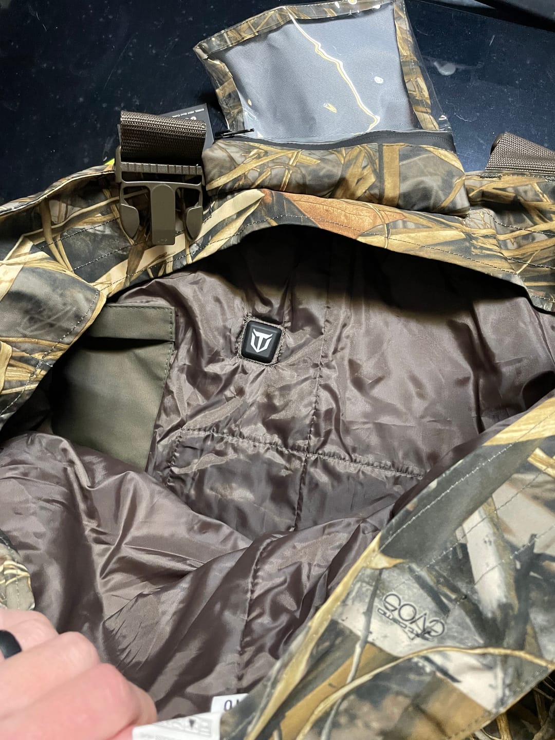 Customer photo review of TorridWade Heated Duck Waterfowl Hunting Breathable Chest Waders