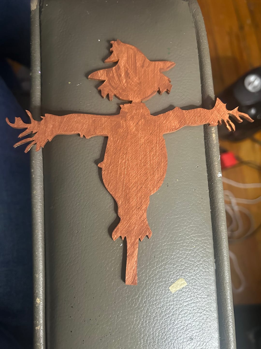 Customer photo review of Unfinished Wood Scarecrow Shape - Craft - up to 36"