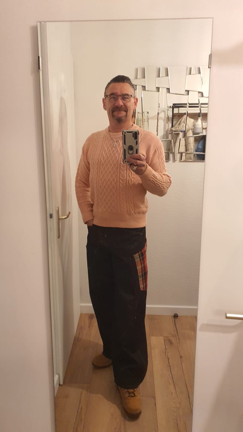 Customer photo review of Curved Leg Pants