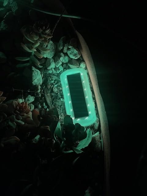 Customer photo review of 7 Colors Solar Deck Light Outdoor Dock Light