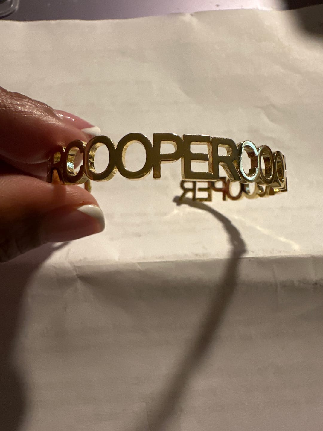 Customer photo review of Personalized Name Necklace