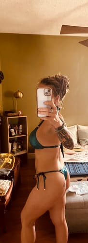 Customer photo review of EDEN TOP - GLITTER AQUA