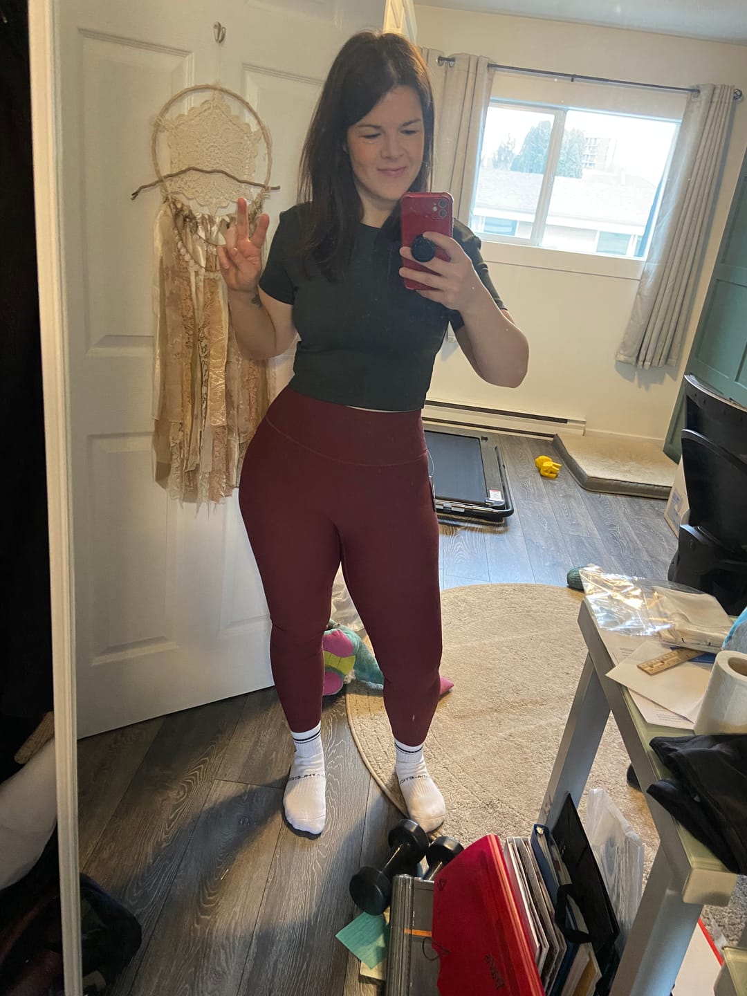 Customer photo review of Ribbed Leggings