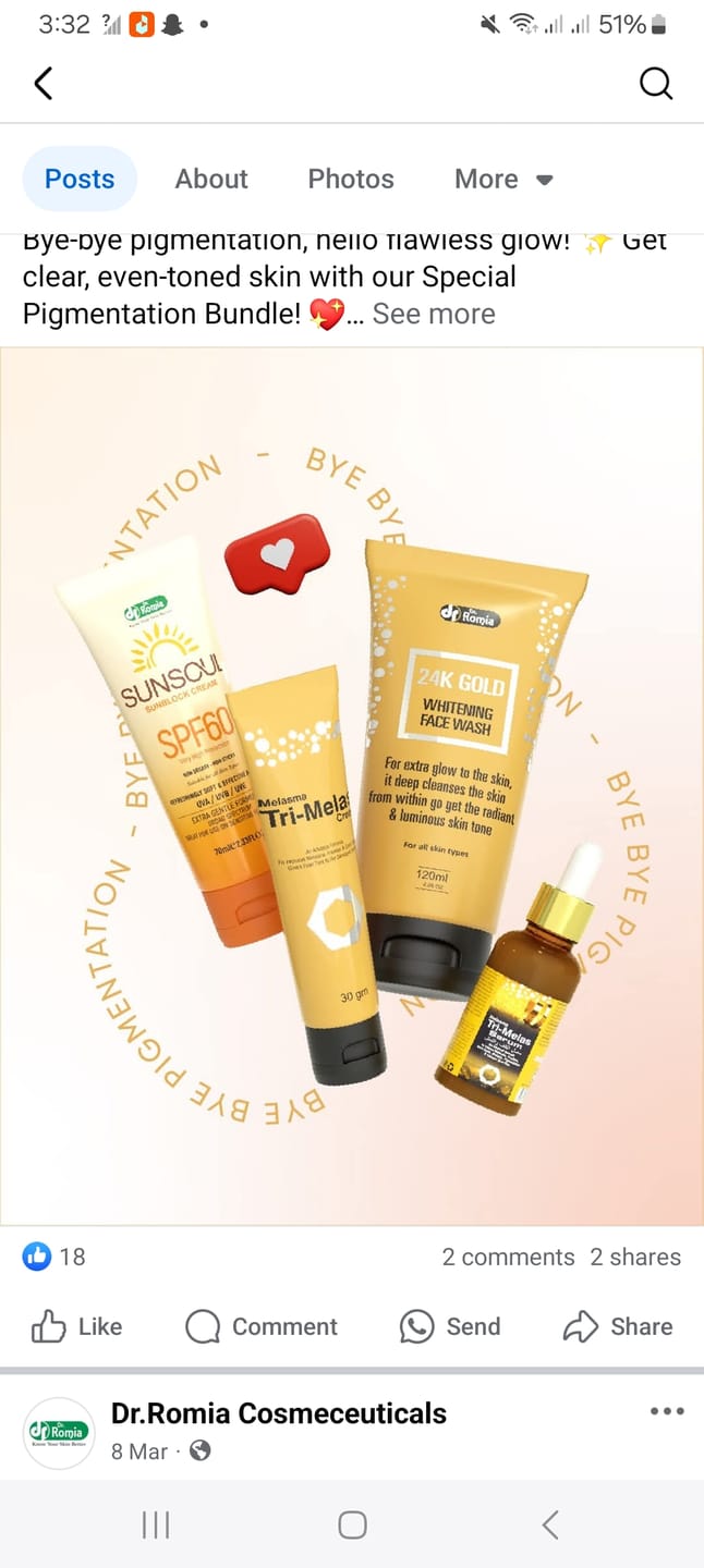 Customer photo review of SPECIAL PIGMENTATION BUNDLE (MELASMA, FRECKLES & DARK SPOTS)