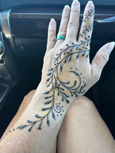 Customer photo review of 1/2 oz. Jagua tattoo gel combo kit