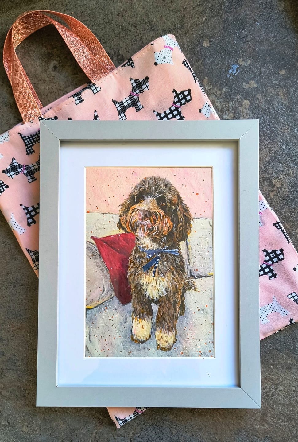 Customer photo review of Scotty Dog Polycotton Fabric