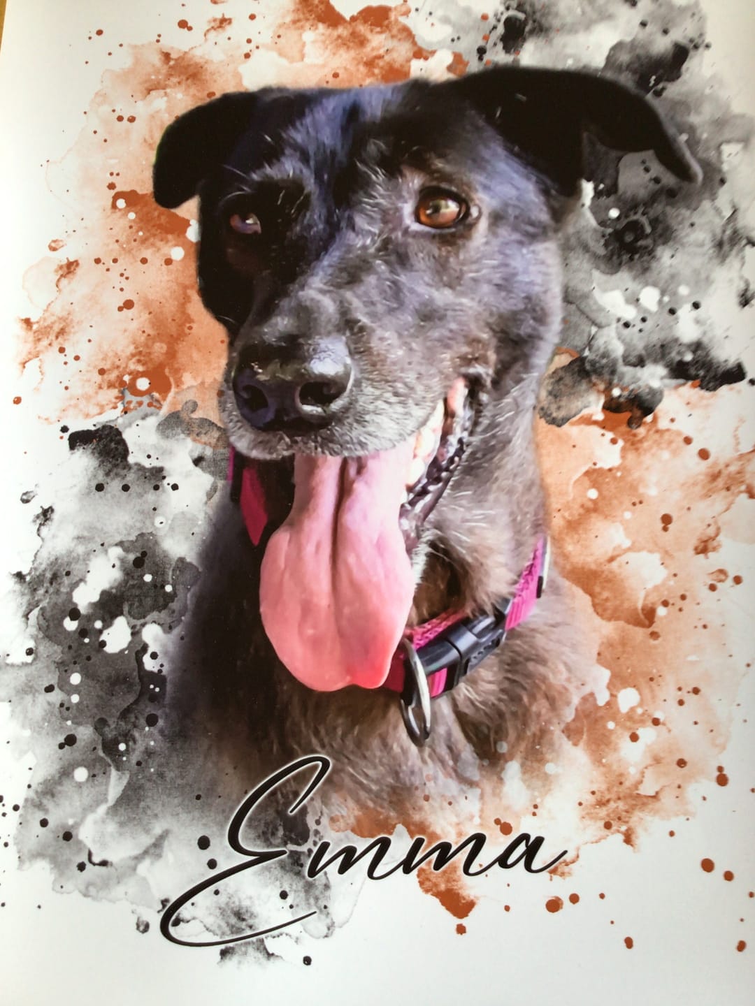 Customer photo review of Dein Pferd als Wasserfarben Portrait