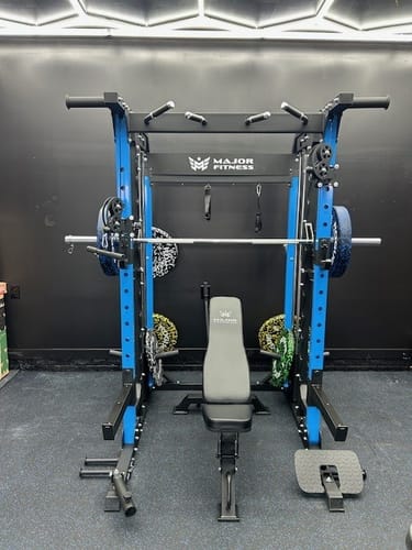 Customer photo review of Major Fitness B52 All-In-One Home Gym Smith Machine