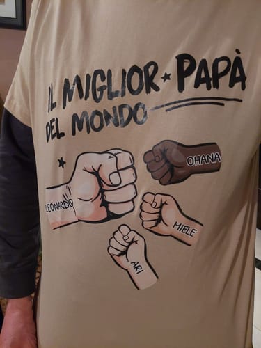 Customer photo review of Il miglior papà di sempre - Maglietta per genitori