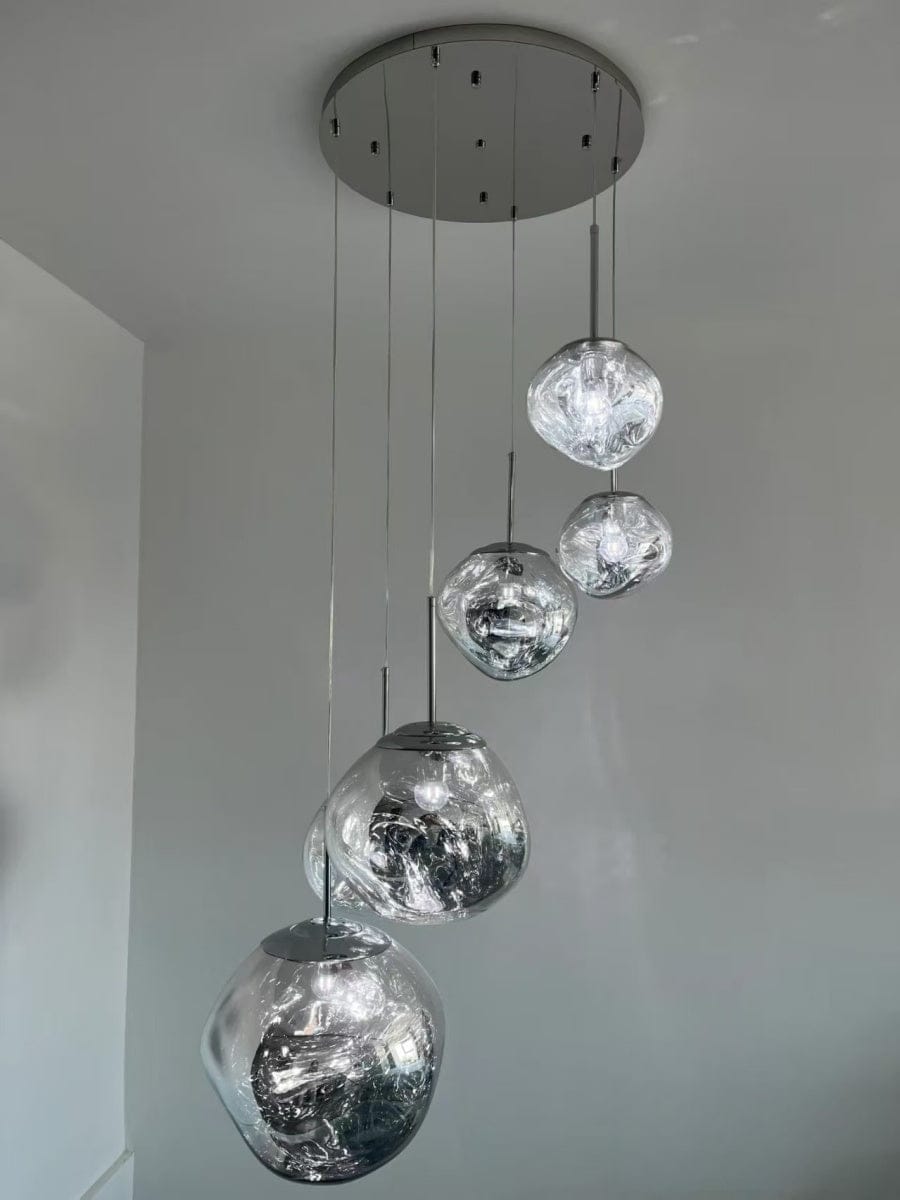 Customer photo review of Tambora Lava Pendant Light(MixedSizes), Bulb Version